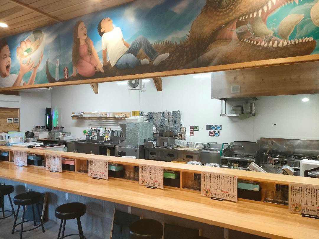 麺屋ぜん 店内カウンター席